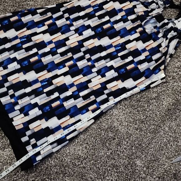 WHBM Summer Spring mosaic geometric mini halter tunic dress size medium - Picture 13 of 14